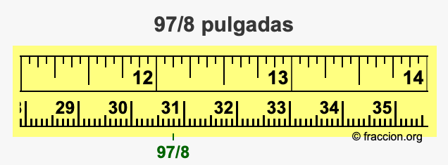97/8 pulgadas