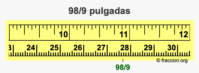 98/9 pulgadas